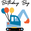 Excavator dreams in balloon heaven