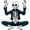 Skeletons Yoga Skull