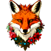 Fleurs de style renard