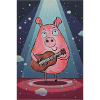 Cosmic Pig with Guitar
