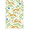 Golden Gallop in Floral Vines