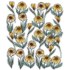 Sunlit Daisy Floral Pattern