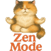Zen Mode Cat Meditation