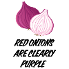 Red Onions are Purple