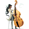 Cello master in modern style