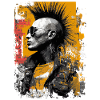 Punk with mohawk