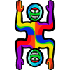 Rainbow Two Faces Figure
