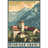 Liechtenstein Vaduz Castle Travel Art