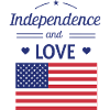 Indépendance et Amour États-Unis