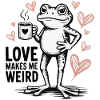 Love Makes Me Weird Frog