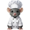 Cute Rat Chef Serveur de restauration