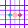 Neon Grid Three-Ball