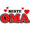 Grandma heart logo with love accents