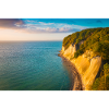 Chalk coast in golden light