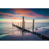 Sunrise on the Baltic Sea beach