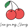 Double cherry with declaration of love