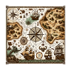 Pirate Sea: Antiquarian Map Art