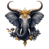 Imperial Elephant Blue Flower