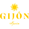 Gijón Spain Sun EmlemTypography