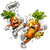 Karate carrots in duel
