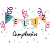 Feierlaune mit Wimpelkette - Felix Cumpleanos 