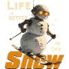  Schneemann Skiabenteuer