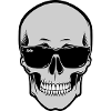 Skull with Sunglasses Graphic