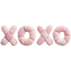 Plüsch Patchwork XOXO Design Pink