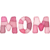 Mom Pink Patchwork Mother Motif