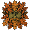 Geistgesicht der Herbst-Eiche