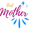 Best Mother Font with Spark Speckle