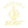 Lutte comme une bête Design motivant