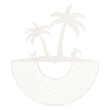 Tropical Vinyl Island Sunset Art