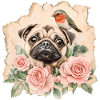 Pug and robin