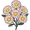 Bouquet fleur fleur rose pastel