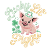 T-shirt Petit Cochon Chanceux – Saint-Patrick