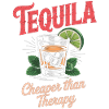 Tequila più economica della t-shirt terapeutica festa vintage