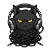 Cable Chaos Chat Musique Casque