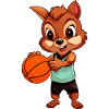 Squirrel Basketball Player