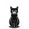 Regarde-moi - Ciel étoilé de chat