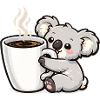 Coffee Mug Koala Cuddle Magic