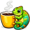 Coffee Dragon Cuddle