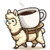 Coffee Llama Carrying Design