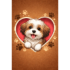Heartpaws doggy in the heart