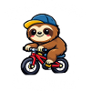 Sloth Kawaii Bicycle Gift Cute