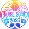 Cruise Squad 2026 Girls Trip Tropiske Retro Vibes