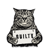 Grim Cat – Foto segnaletica Guilty Design