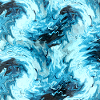 Aqua Marble Pattern Waves