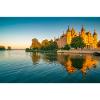 Castle in Schwerin at sunset