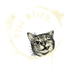 Bliv mærkelig – Graffiti Cat Vintage-effekt